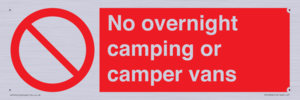 No overnight camping or camper vans